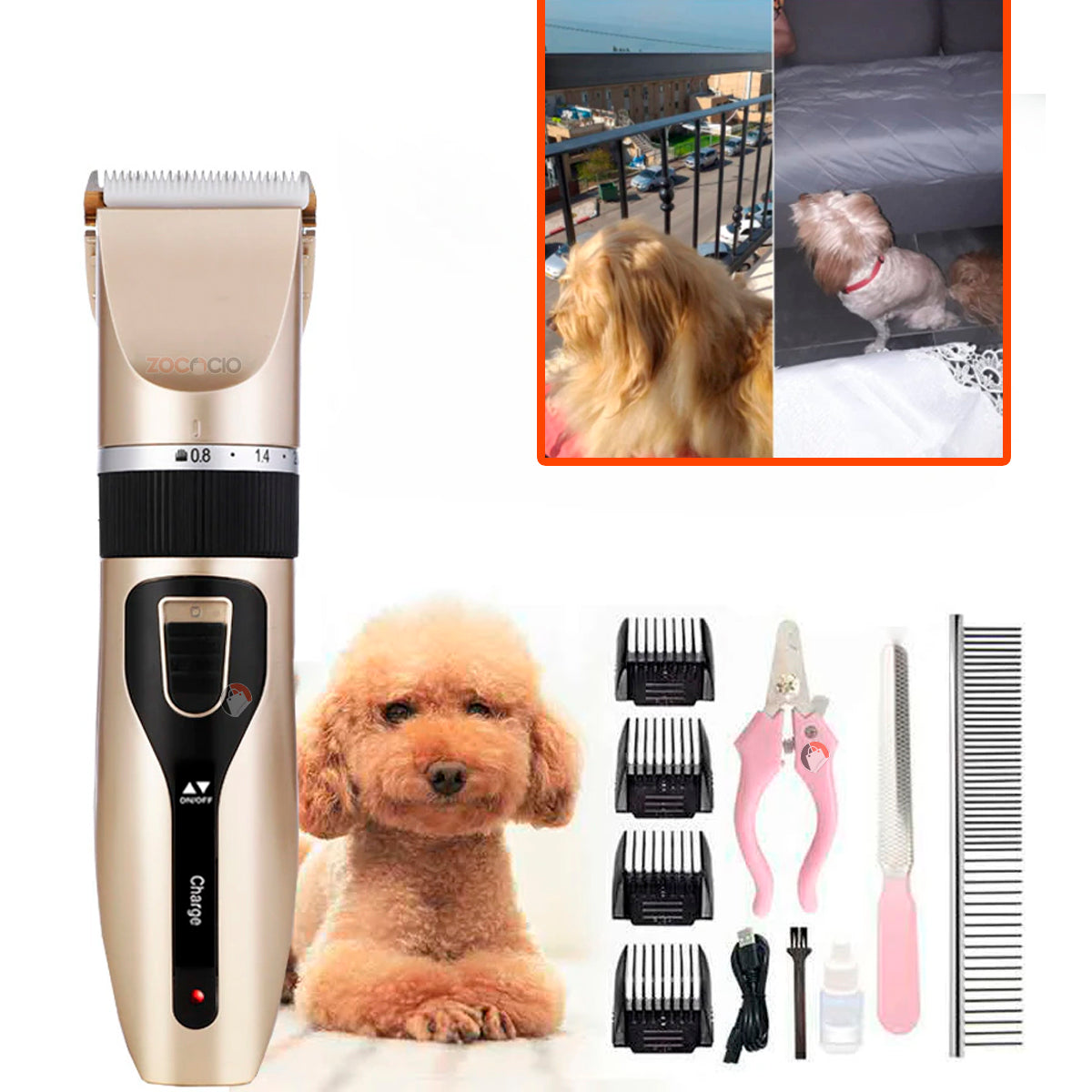 Corta pelos profesional que te da resultados de peluquería de forma fácil, segura + Guía de recetas caninas GRATIS