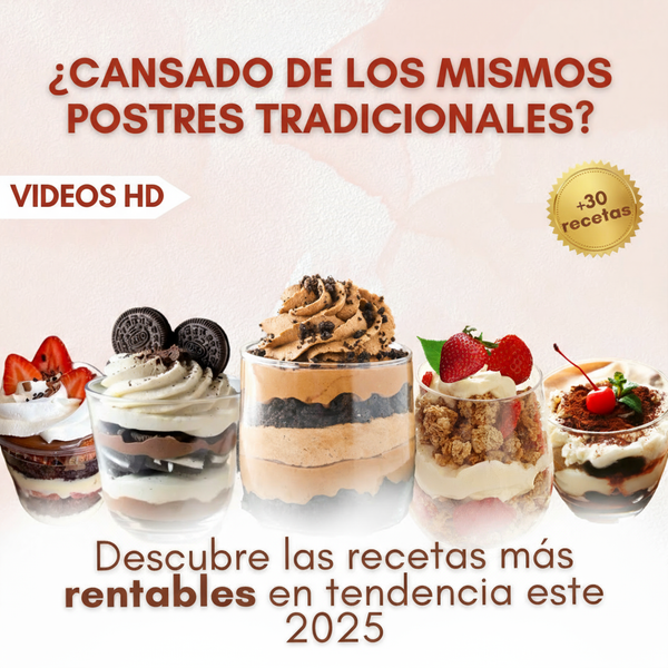 Postres en Vasos: Recetas Irresistibles para Sorprender o Emprender